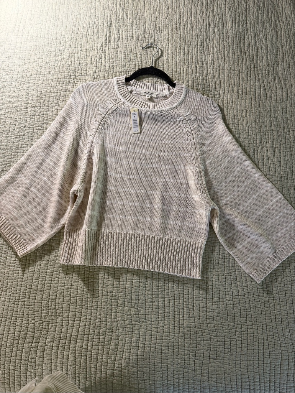 Max Studio Cream on Cream soft Knit top
Size XS